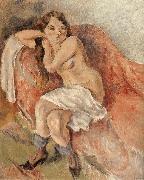 Jules Pascin Susan near the sofa oil painting on canvas